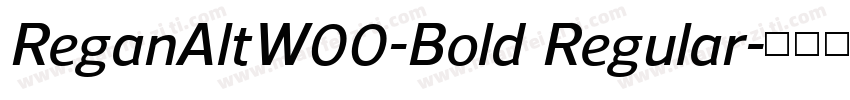 ReganAltW00-Bold Regular字体转换